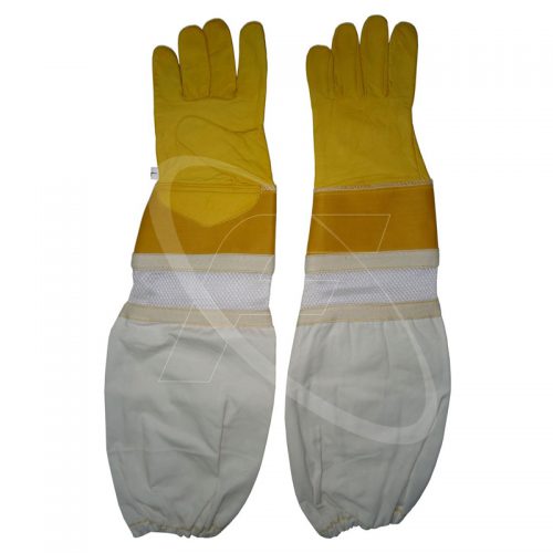 Best Quality Beekeeping Safety Gloves in Cowhide Leather Bee-Keepers Gloves for Hand Protection