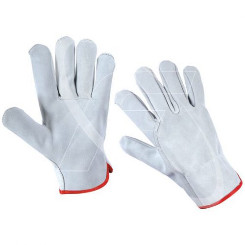 Unlined Cowhide Split leather gloves Driver Rigger Gloves 03