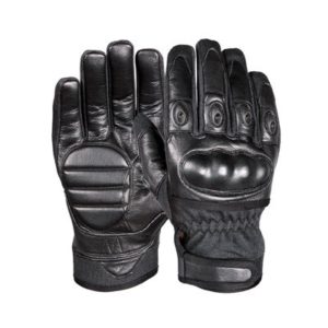 SWAT Police Gloves In Black Color With Knuckle Protection