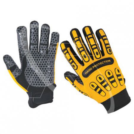 Vibration Reduction Impact Protective Gloves Oil And Gas Safety