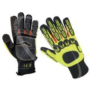 Impact Protective Gloves High Visibility Mechanic Gloves 2