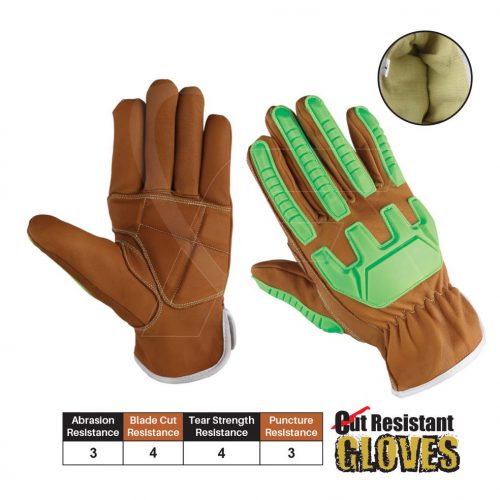 Leather Anti Vibration Gloves & Dampening Gloves Impact Driver Gloves05