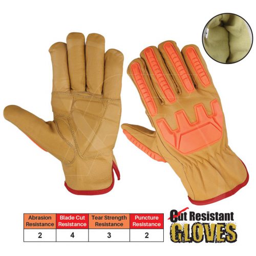 Cut Resistant Safety Impact Gloves