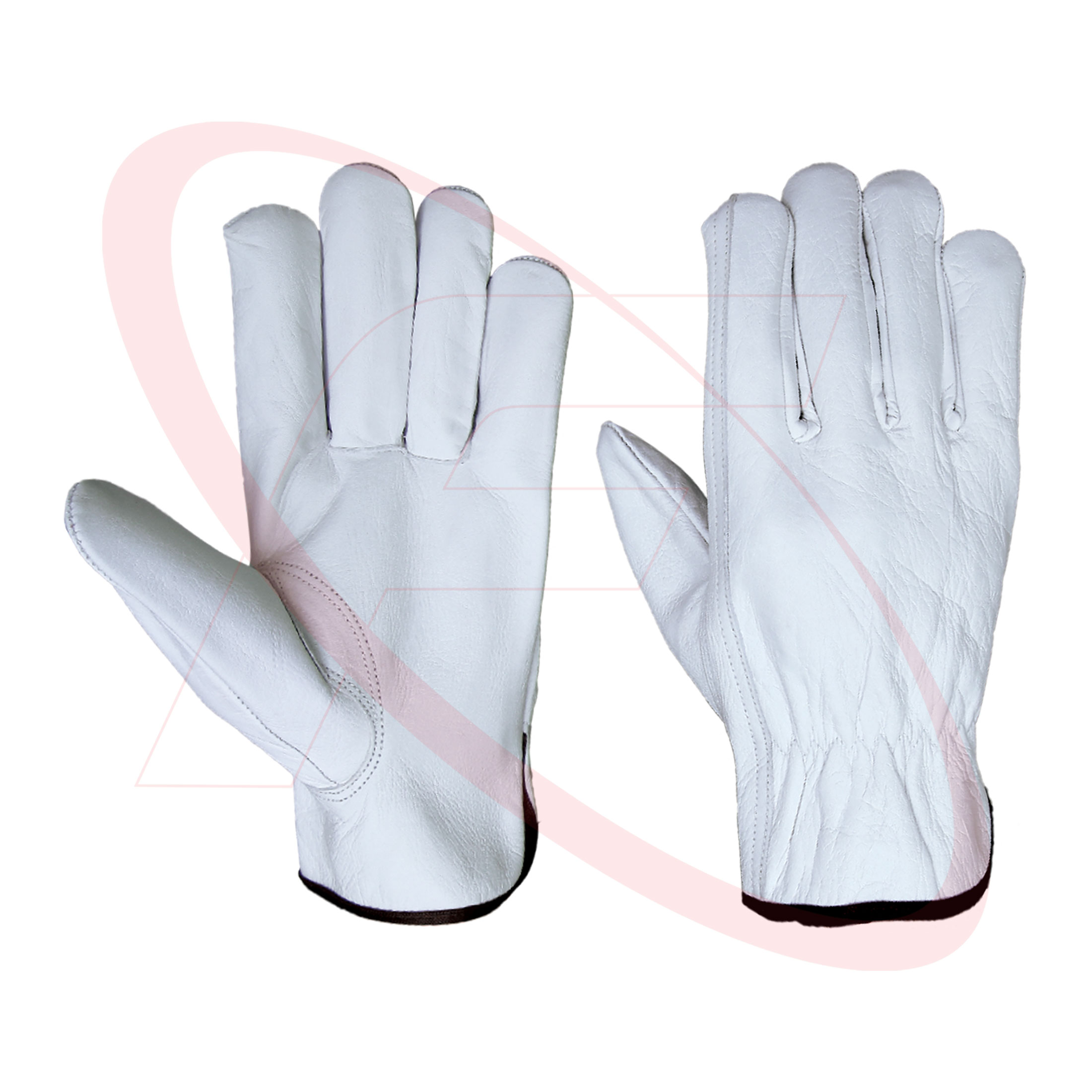 Driving Gloves Goatskin Leather Driving/Working Gloves Safety Gloves Men Gloves