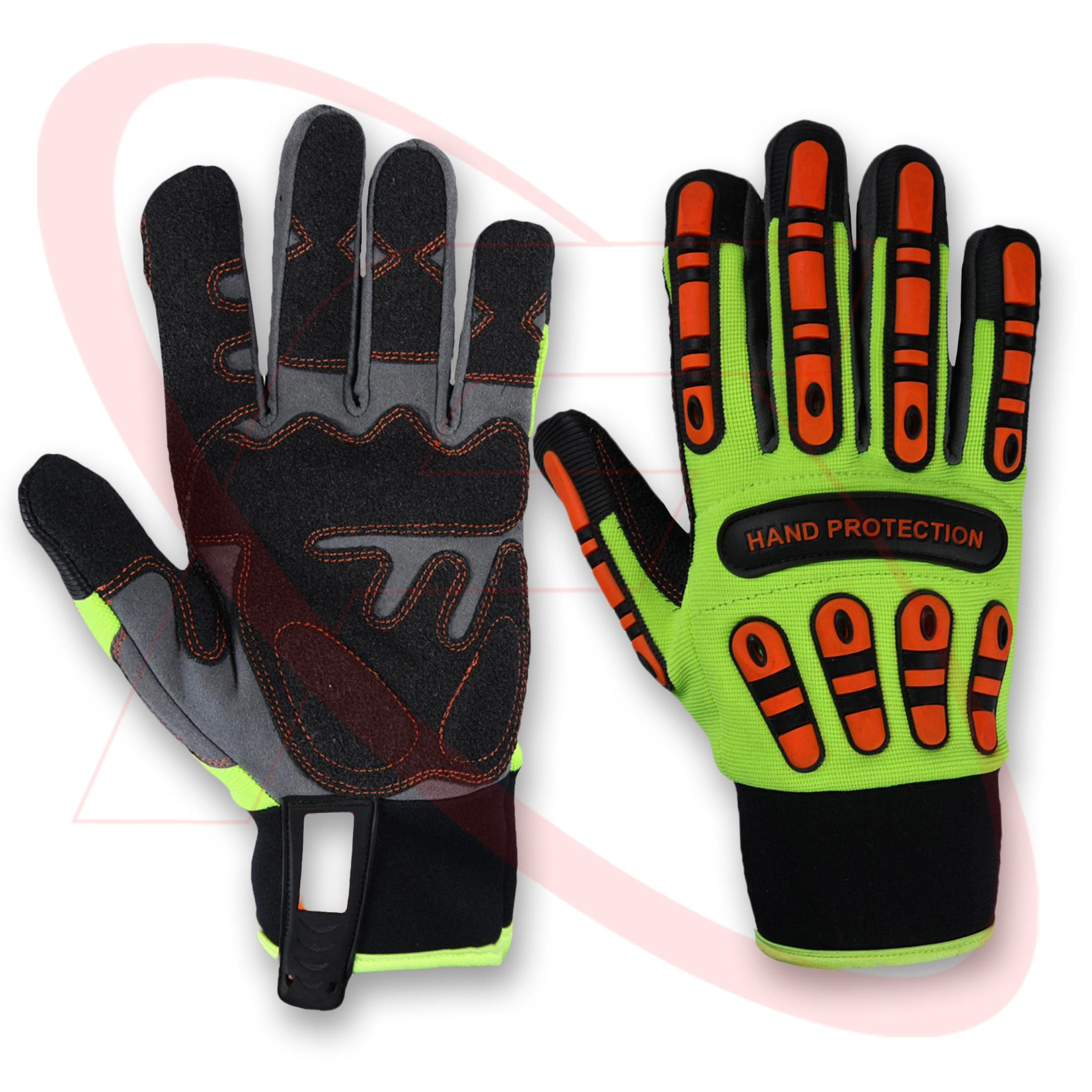 Cut 5 TPR Mechanic Gloves for Oil and Gas Industries Best Quality Impact Gloves Non-Slip Gloves