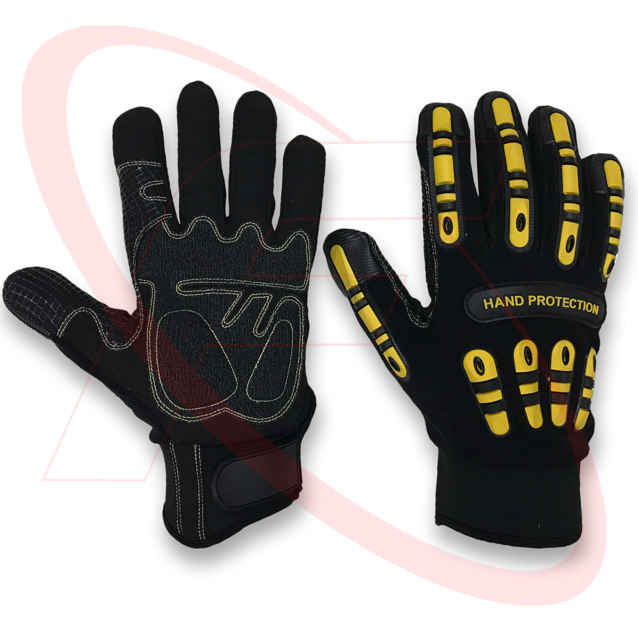 Cut 5 Impact Work Gloves Cut 5 TPR Mechanic Protective Gloves