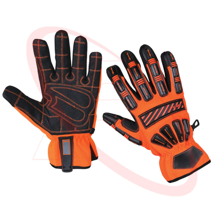 Impact Protective Mechanic Gloves for Oil and Gas Industries Non-Slip TPR Gloves for oil Field