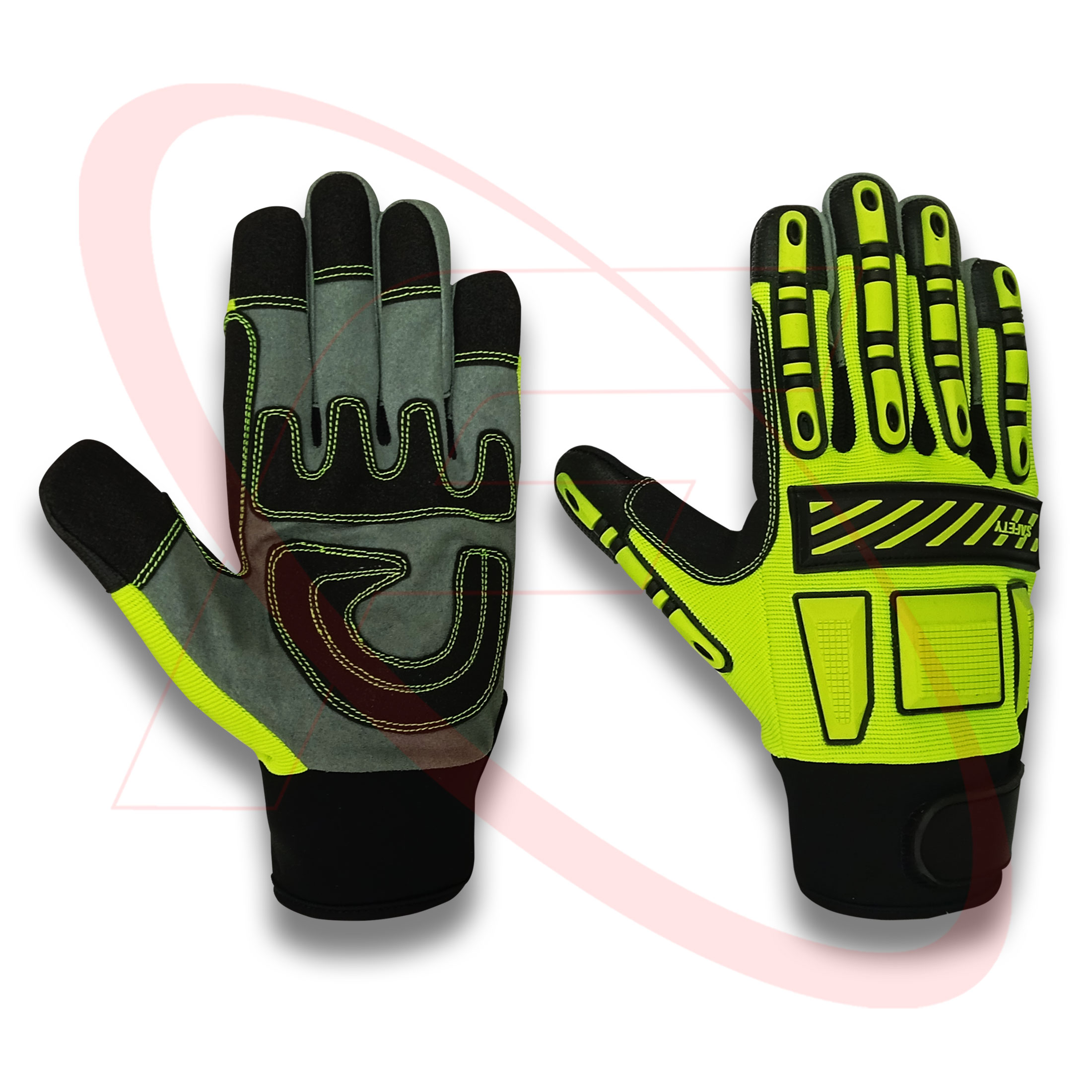 Impact Protective Mechanic Safety Gloves Cut Resistant Gloves for Oilfield Workers Protection Gloves