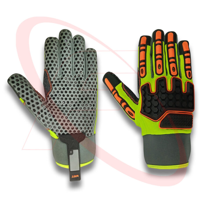 Impact Protective Mechanic Safety Gloves Cut Resistant Gloves for Oilfield Workers Protection Gloves