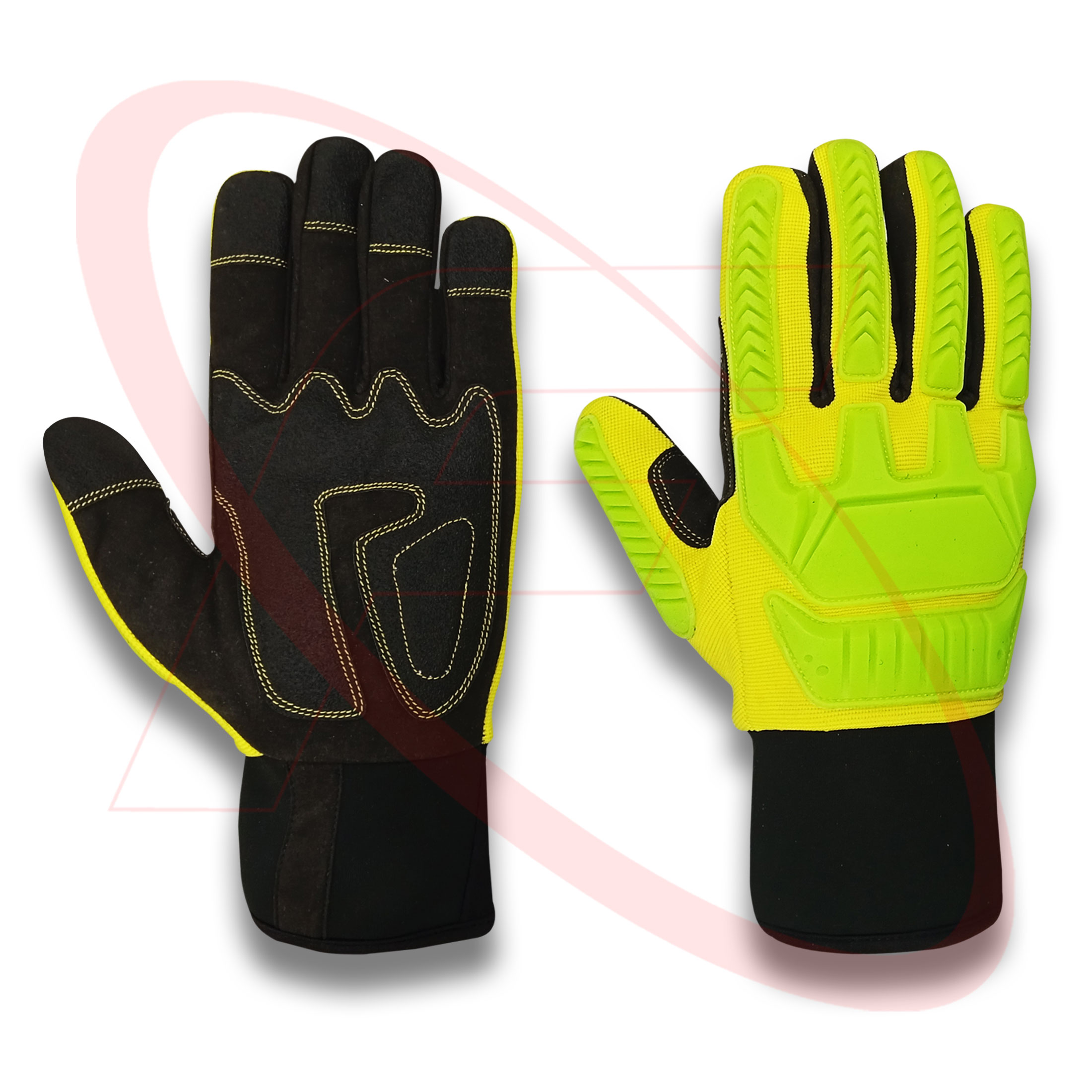 Best Quality Impact Protective Mechanic Safety Gloves Cut Resistant Gloves for Oilfield Workers Protection Gloves
