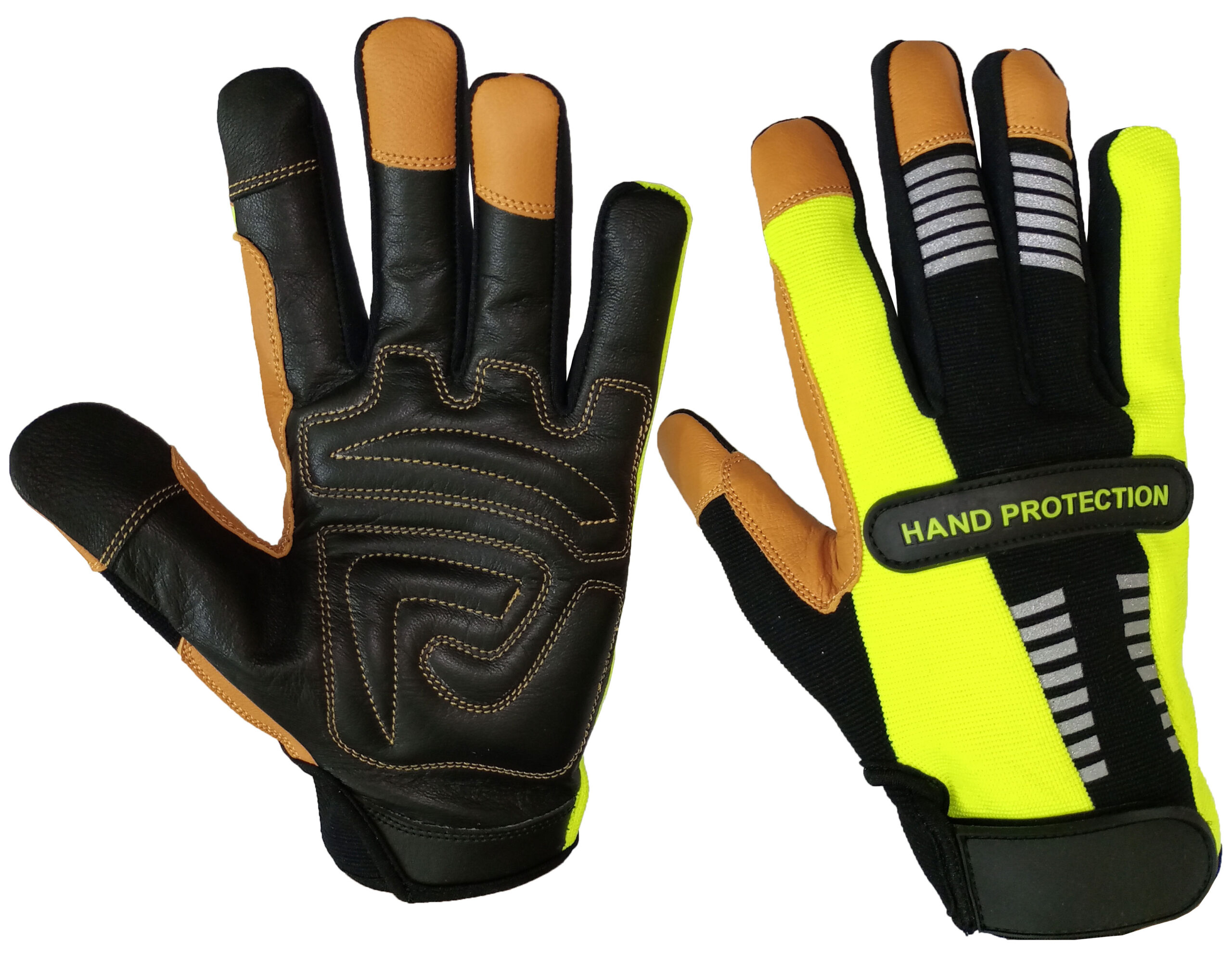 Mechanic Gloves in Goatskin Leather Safety Mechanical Touch Screen Gloves for work
