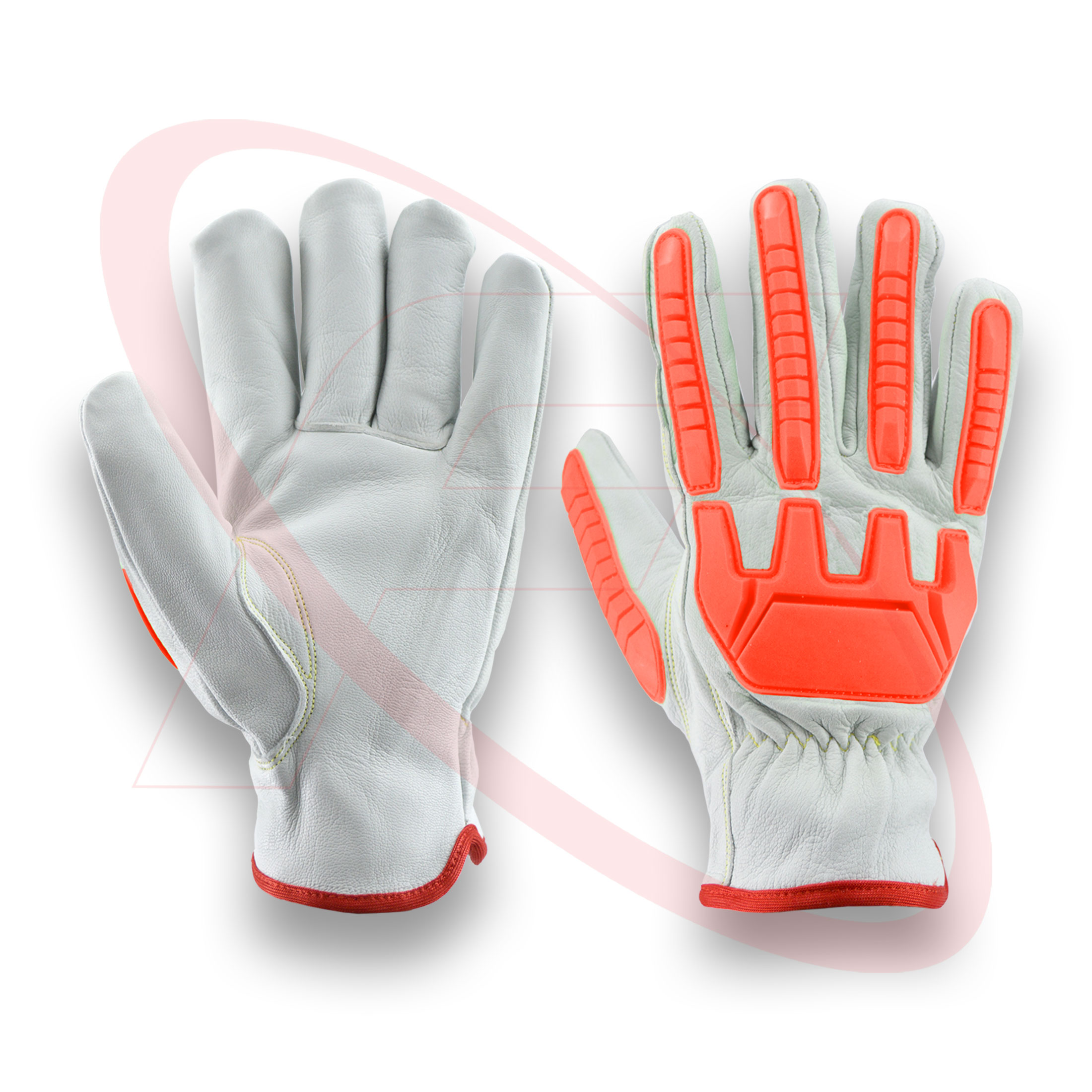 Impact Protective Gloves Cut Resistant Anti-Impact Gloves Goatskin Leather Driver Gloves