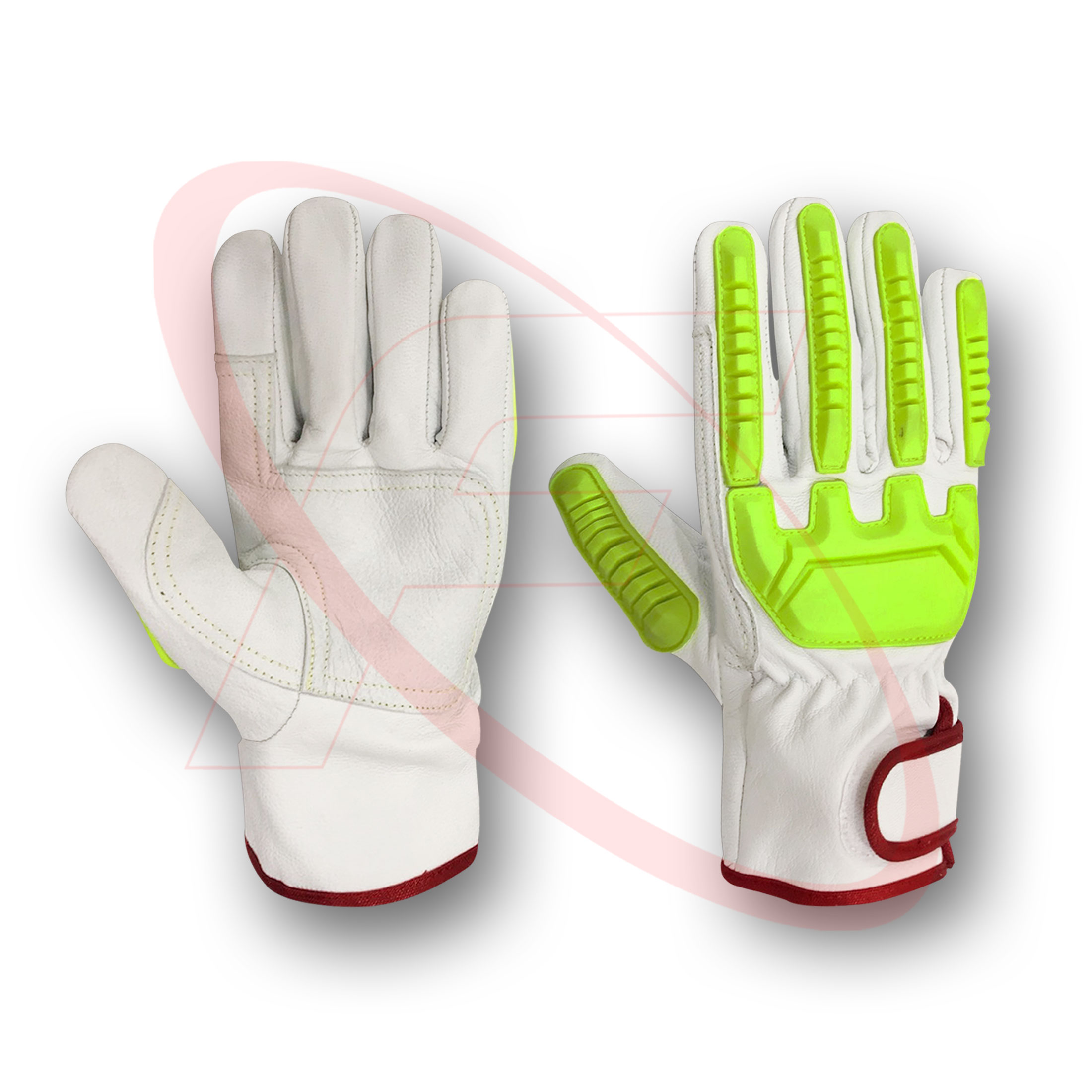 Anti Impact Safety Gloves In Goatskin Leather Driver Gloves Best Quality Impact Protective Driving Gloves Best Impact Gloves