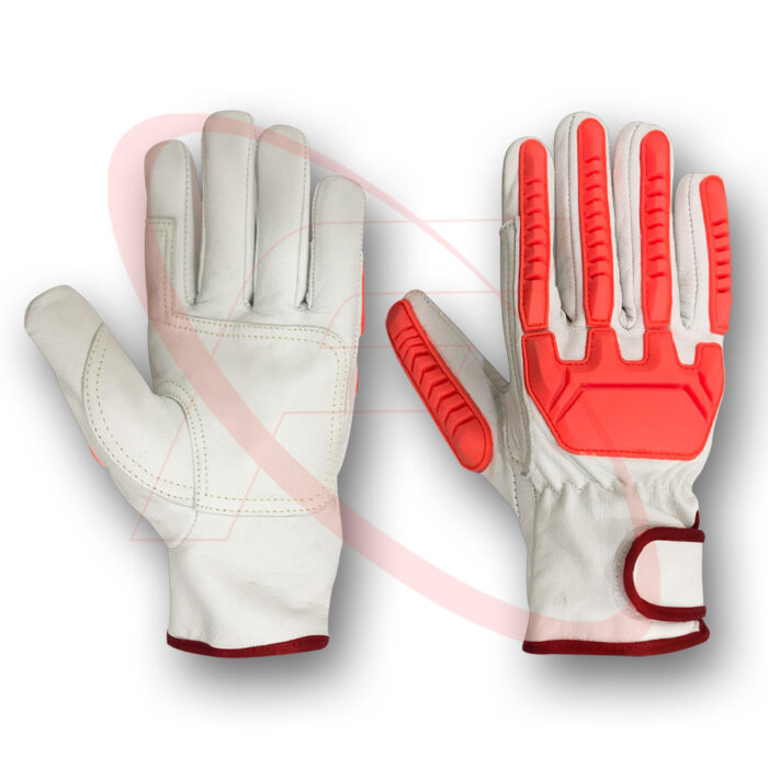 Anti Impact Safety Gloves in Goatskin Leather Driver Gloves Best Quality Impact Protective Driving Gloves Best Impact Gloves