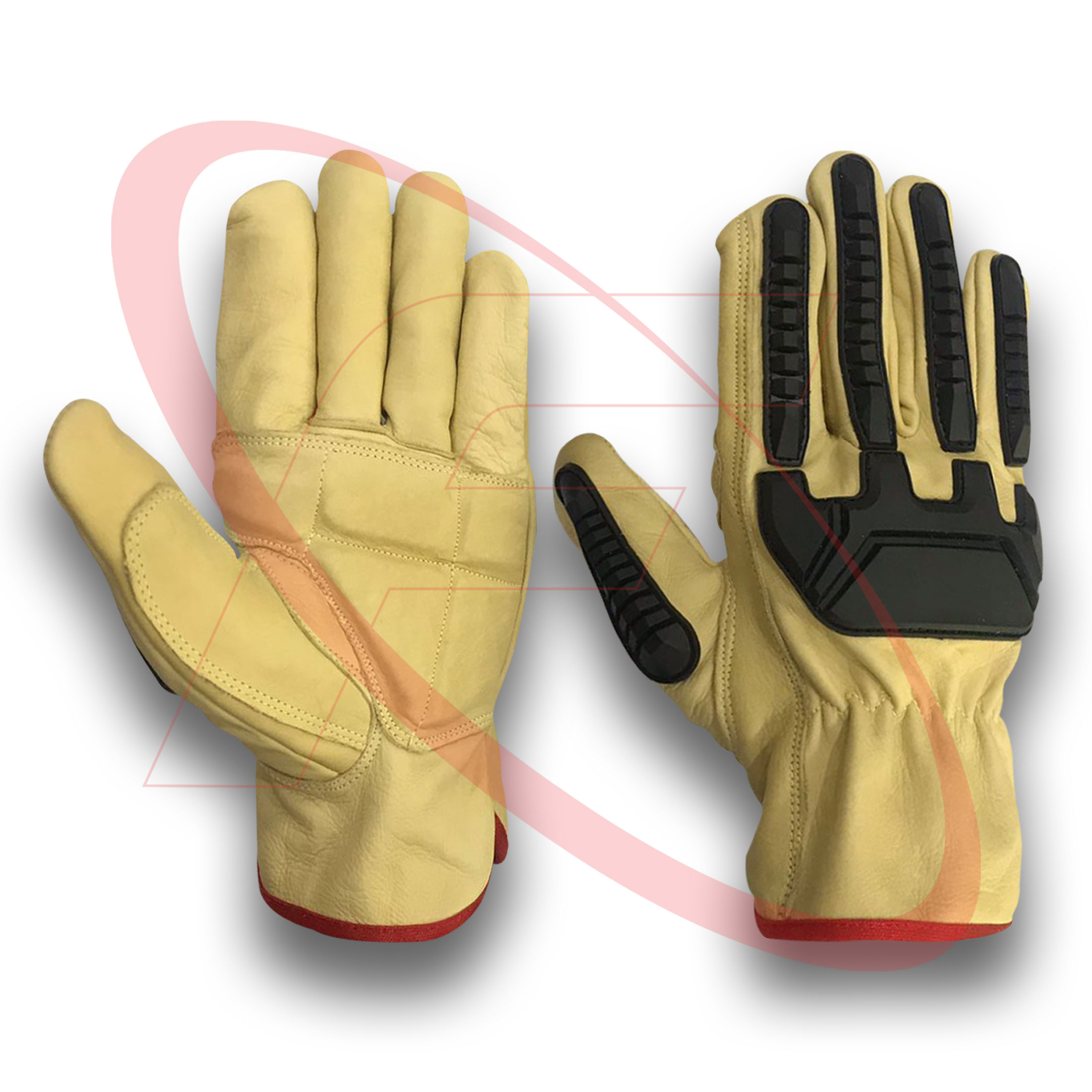 Anti Impact Cowhide Leather Safety Gloves Best Quality Impact Protective Driving Gloves Best Impact Gloves