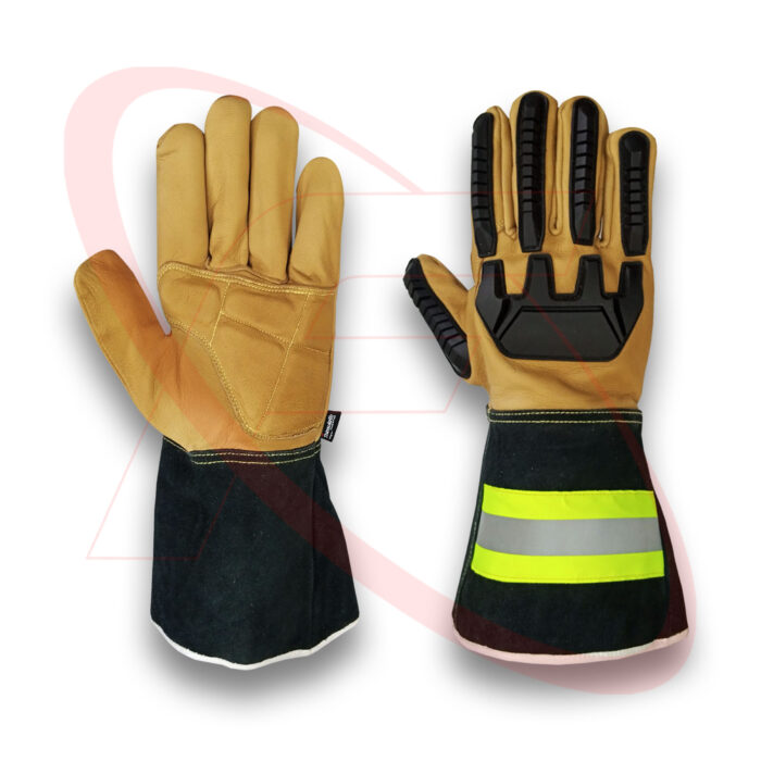 Anti Impact Gloves in Goatskin Leather Tig Welding Gloves For Safety Work Wholesale Impact Cut Resistant Winter Driver Gloves