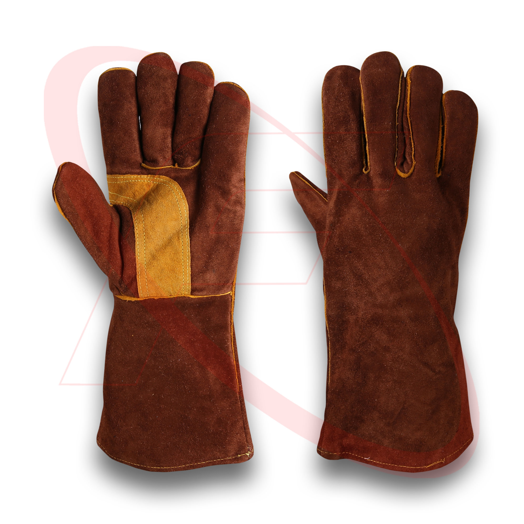 Welding Gloves For Welders in Cowhide Split Leather Stick Welder Working Gloves Mig Welder Gloves
