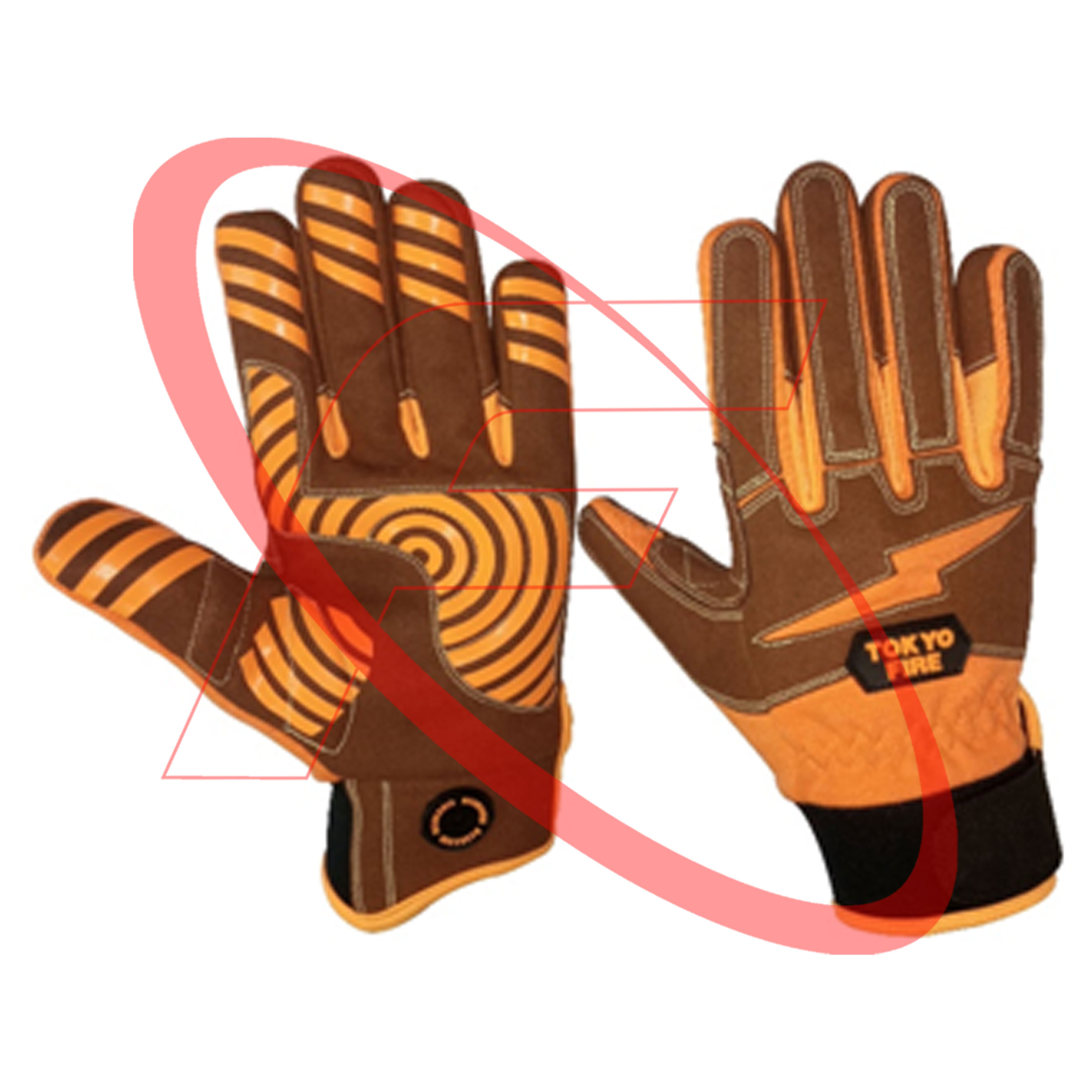 Mechanic Gloves for Oil and Gas Industries in Goat Leather Palm Leather Mechanic Gloves