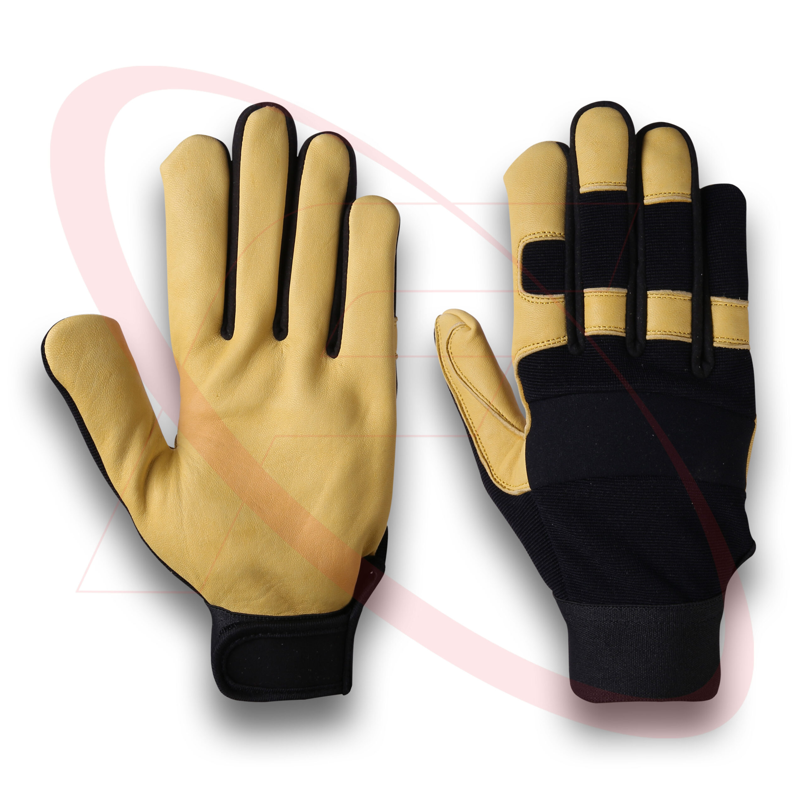 Mechanic Gloves with Goatskin Palm / Superb Mechanic Gloves, Top Quality Goatskin Mechanic Gloves