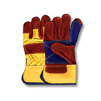 Double Palm Cowhide Split Leather Work Gloves