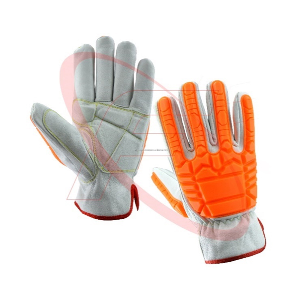 Anti Impact Goatskin Leather Driver Gloves
