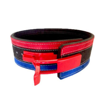 Weightlifting Tri-Color Leather Lever Belt